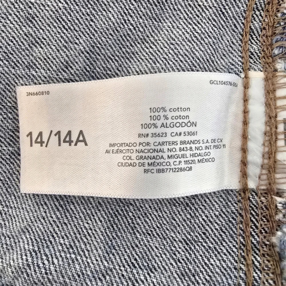 OshKosh B'gosh Blue Jean Jacket for Kids Size 14